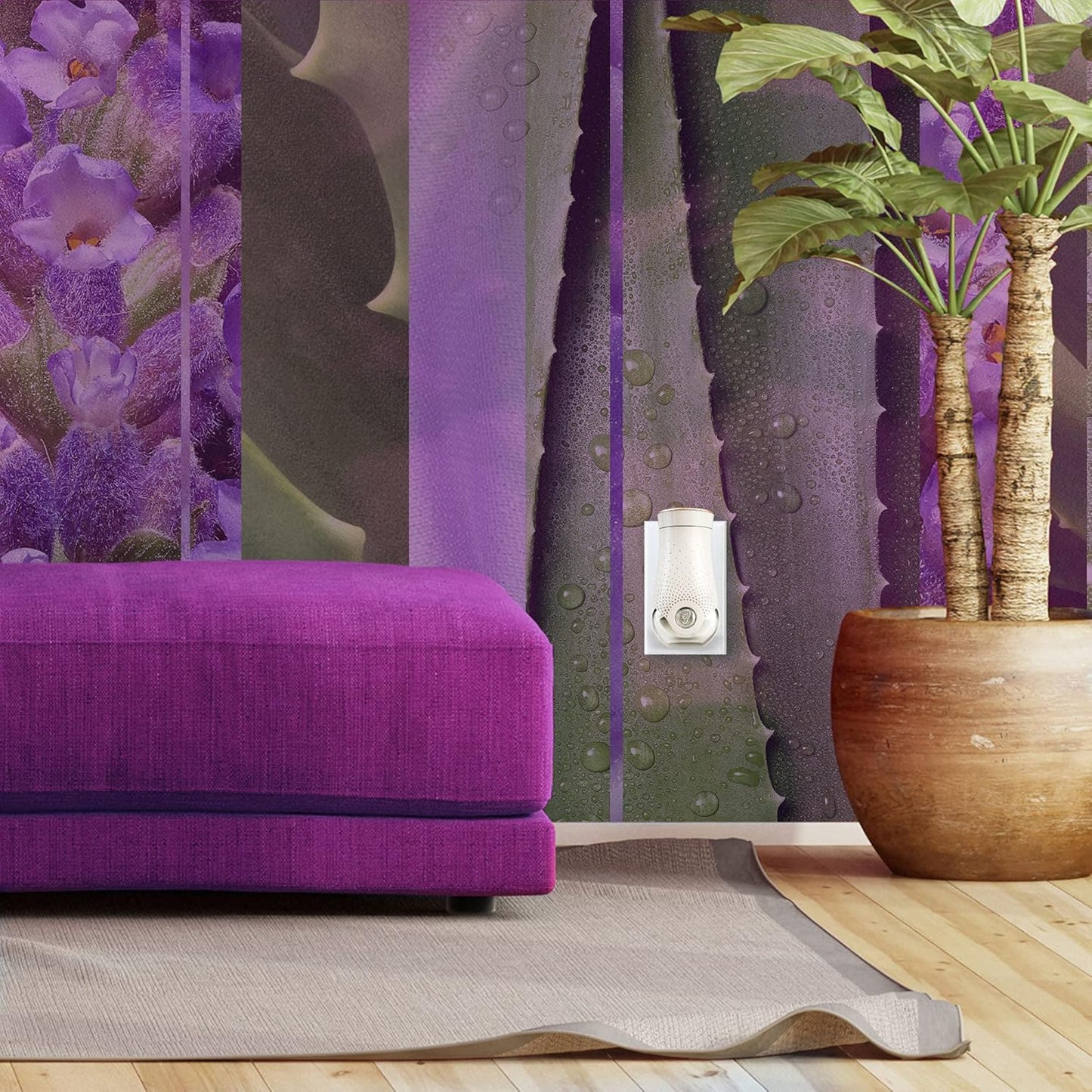 Glade Plug Ins Scented Oil Tranquil Lavender & Aloe, 1 Warner + 7 Refills 120 V