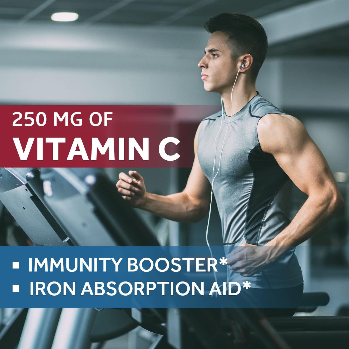 Doctor's Recipes Iron 65mg with Vitamin C Stomach Friendly Supplement 60 Coated Tablets