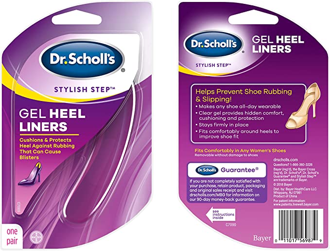 Dr. Scholl’s Stylish Step Gel Heel Liners 1 Pair - One size fits all