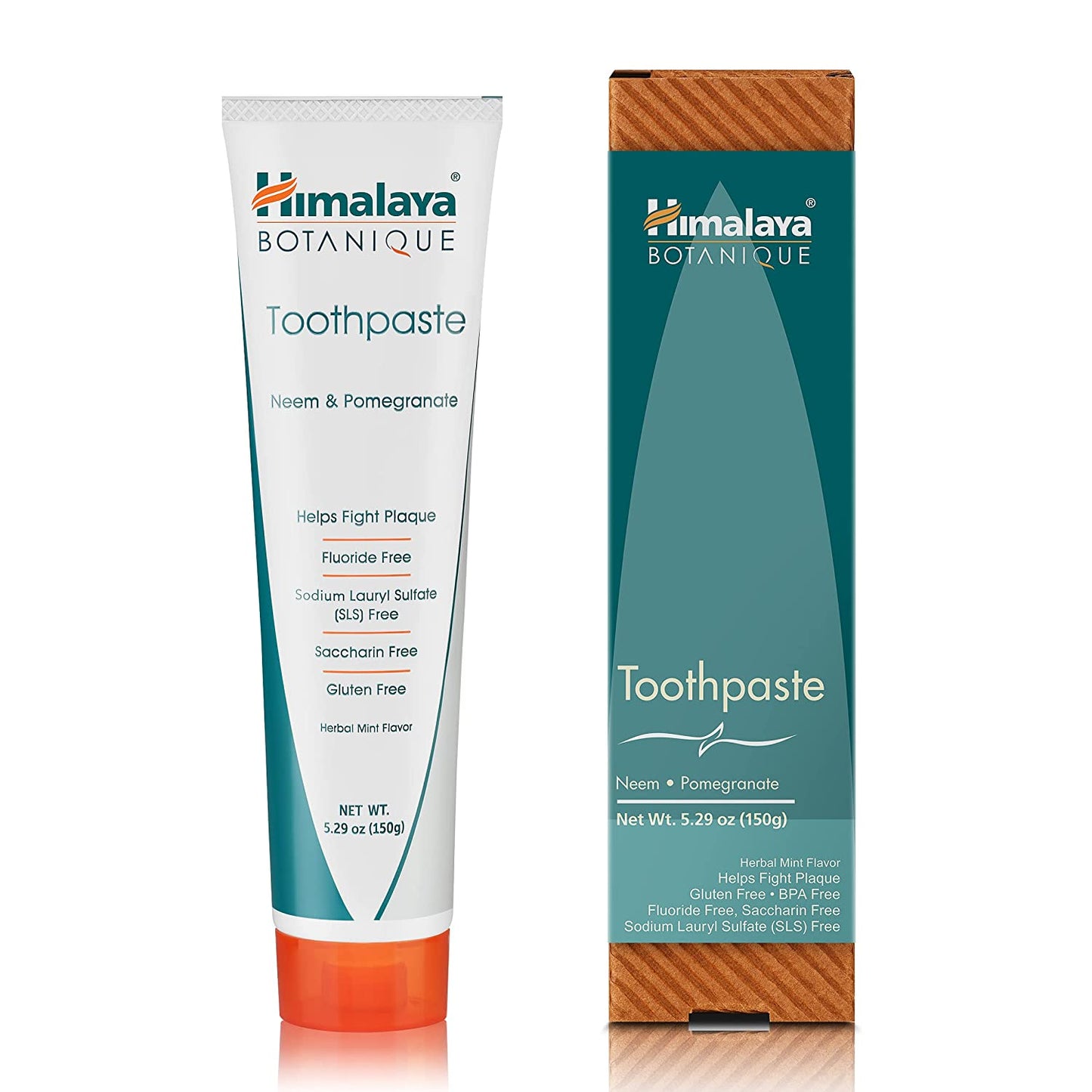 Himalaya Botanique Toothpaste Neem Pomegranate Herbal Mint Flavor 150g