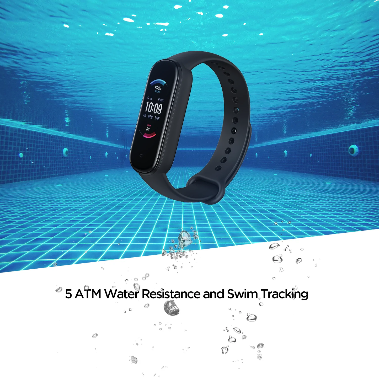 Amazfit Band 5 Blood-Oxygen Measurement Heart Rate & Stress Monitoring With Alexa Built-In A2005