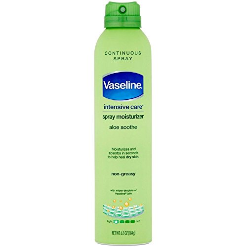 Vaseline Intensive Care Spray Moisturizer Aloe Soothe Non-Greasy - 184g / 6.5 oz