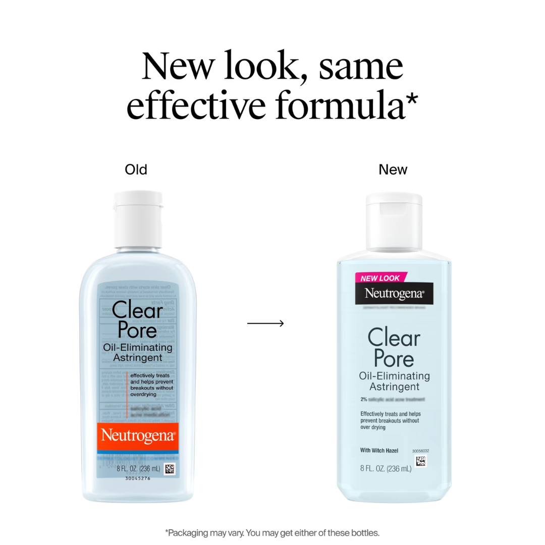 Neutrogena Clear Pore Oil-Eliminating Astringent, 8 oz / 236 ml