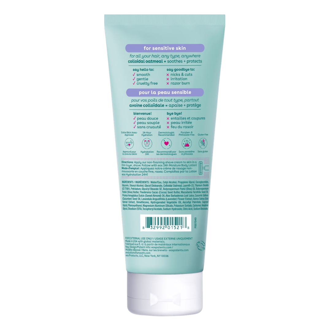 EOS Shea Better Sensitive Skin Shave Cream, 7 oz / 207 ml