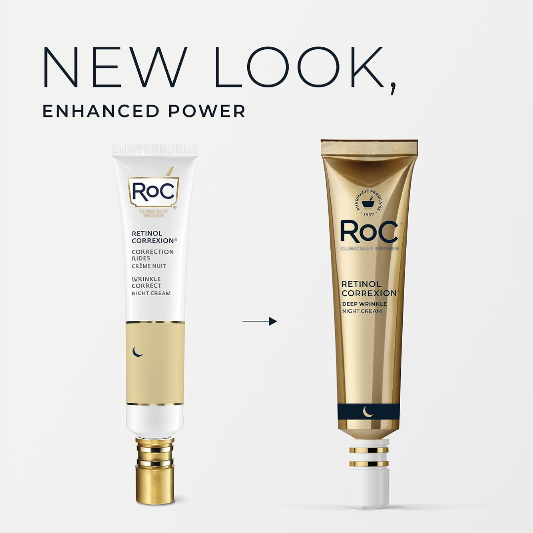 RoC Retinol Correxion Deep Wrinkle Night Cream, 1 oz / 30 ml (PACKAGING MAY VARY)