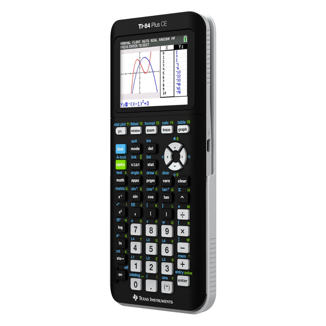 Texas Instruments TI-84 Plus CE Graphing Calculator, Black