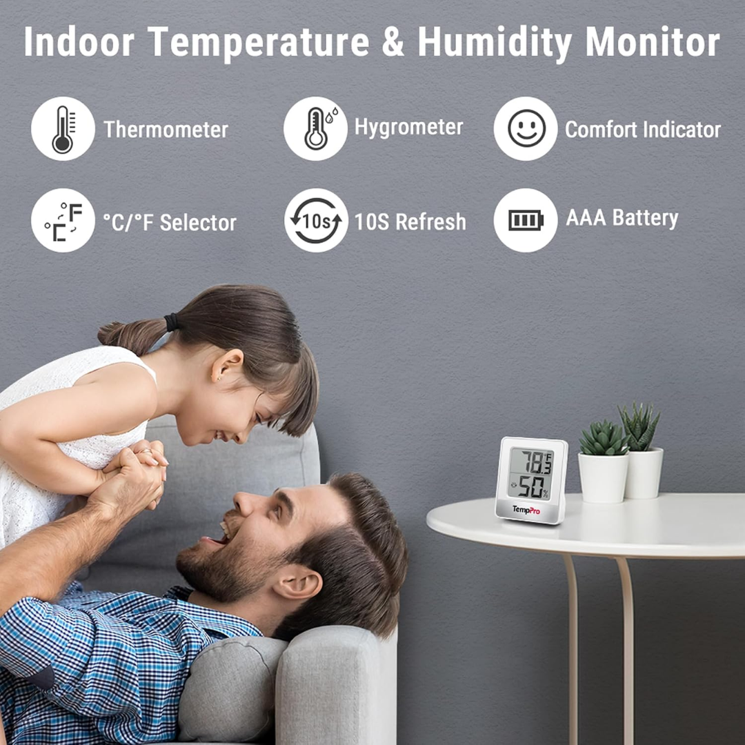 TempPro TP49 Indoor Temperature and Humidity Monitor (NO BOX)