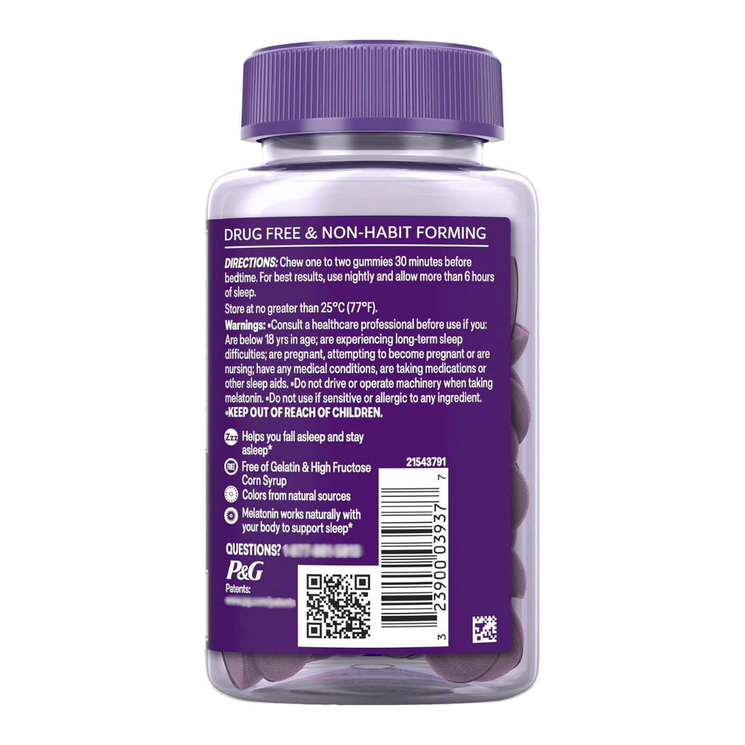 ZzzQuil Melatonin Wild Berry Flavored, 48 Gummies