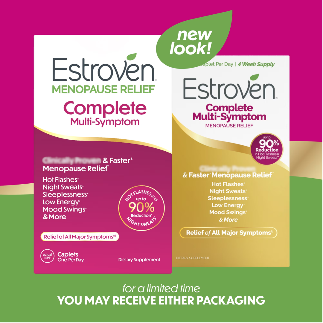 Estroven Complete Multi-Symptom Menopause Relief, 60 Caplets