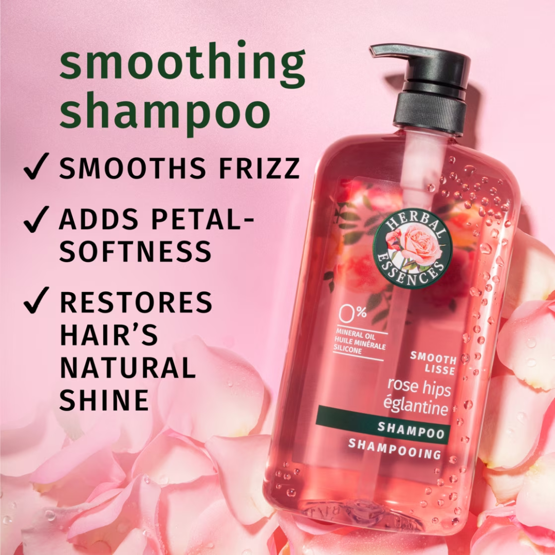 Herbal Essences Smooth Rose Hips Shampoo, 865 ml / 29.2 oz