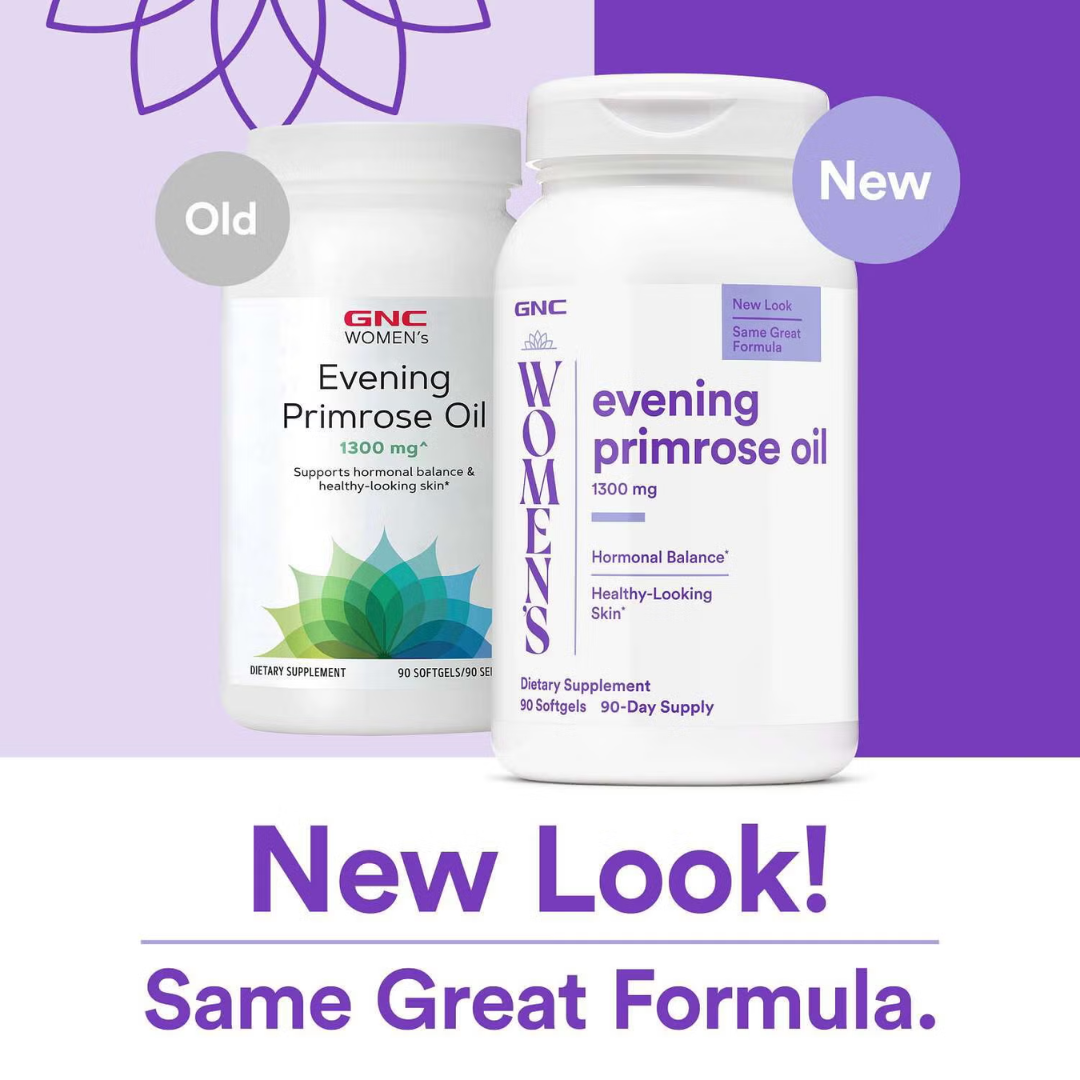 GNC Women's Evening Primrose Oil 1,300 mg, 90 Softgels