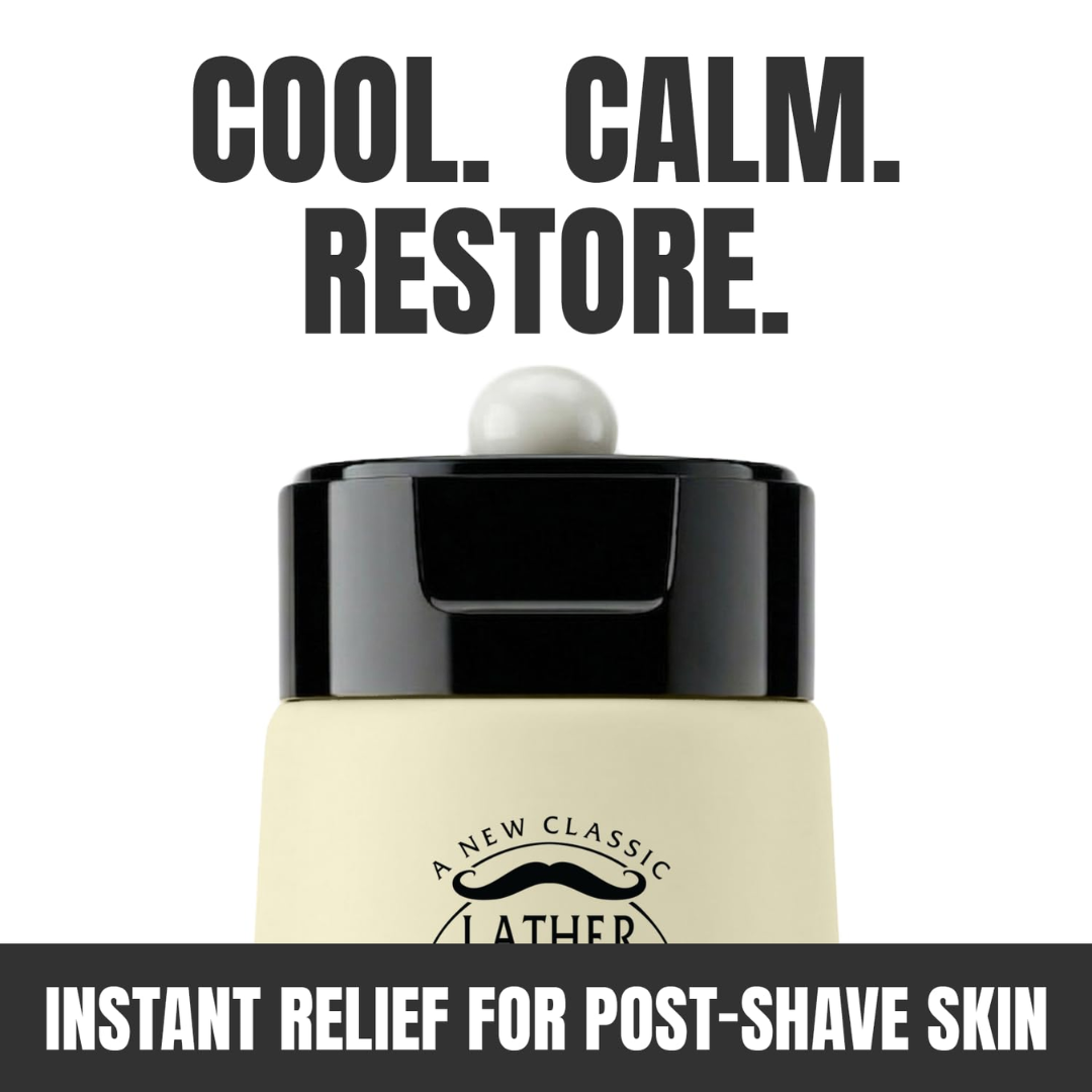 Lather & Wood Ultra-Soothing After-Shave Balm Sandalwood, 2 oz / 60 ml