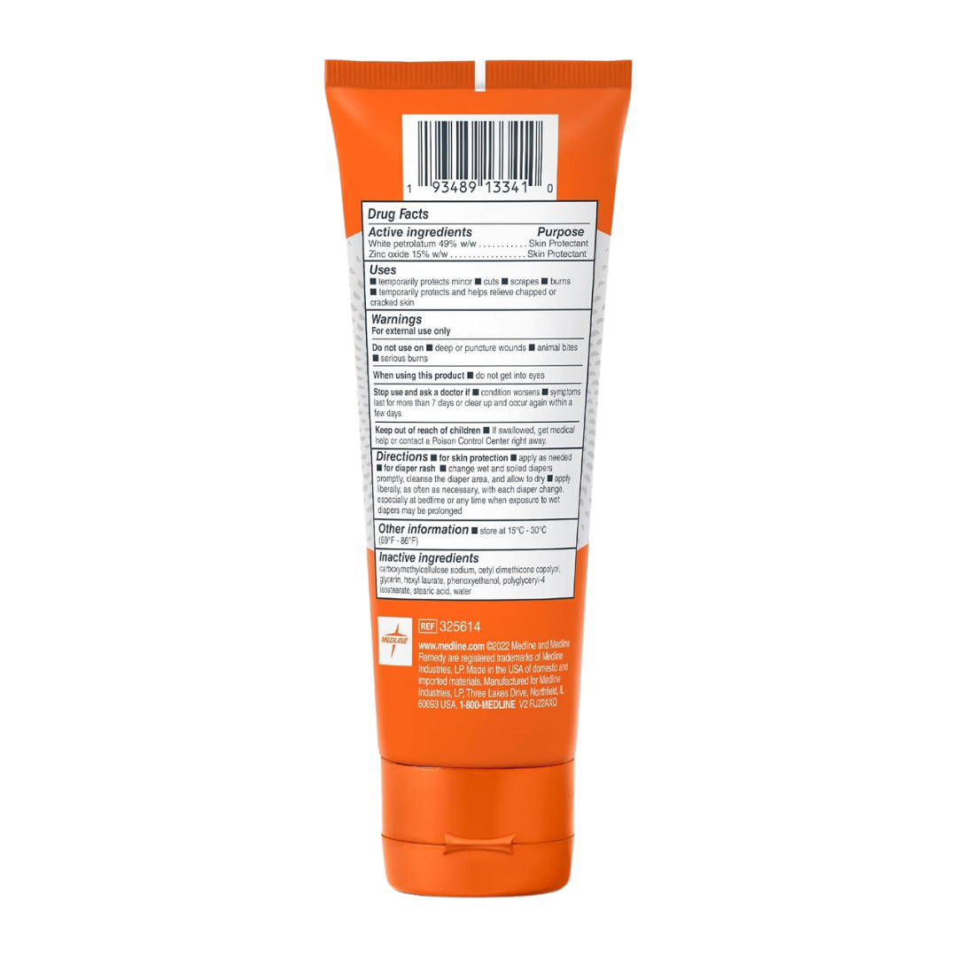 Medline Remedy Specialized Extra Thick Unscented Skin Protectant Paste, 4 oz / 113 g