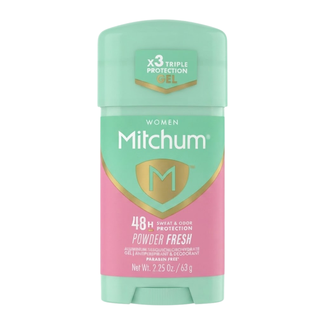 Mitchum Women Powder Fresh Gel Deodorant 48H, 2.25 oz / 63 g
