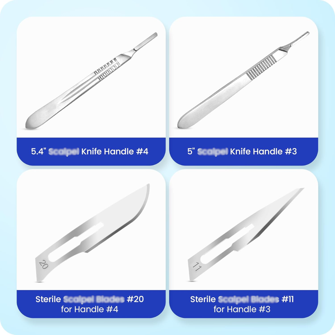 Core Flex Biology Lab Dissection Tool Set Stainless Steel, 38 Count