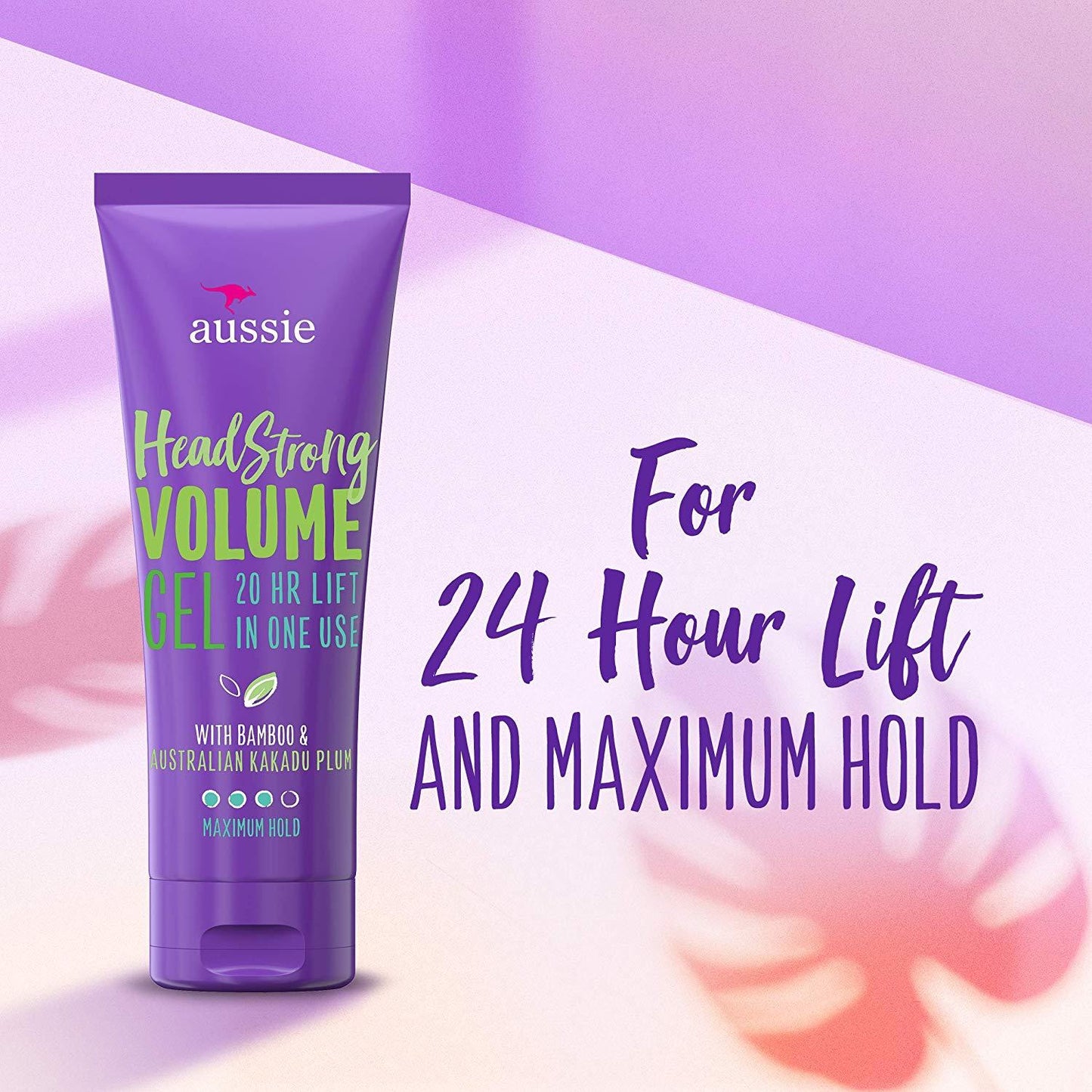 Aussie Headstrong Volume Gel with Bamboo & Australian Kakadu Plum, Maximum Hold 7 oz (198 g)