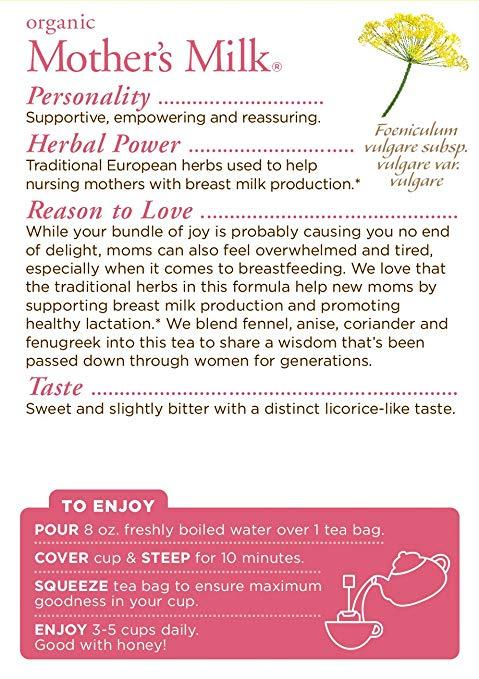 Traditional Medicinals Organic Mothers Milk Womens Tea (16 Tea Bags)