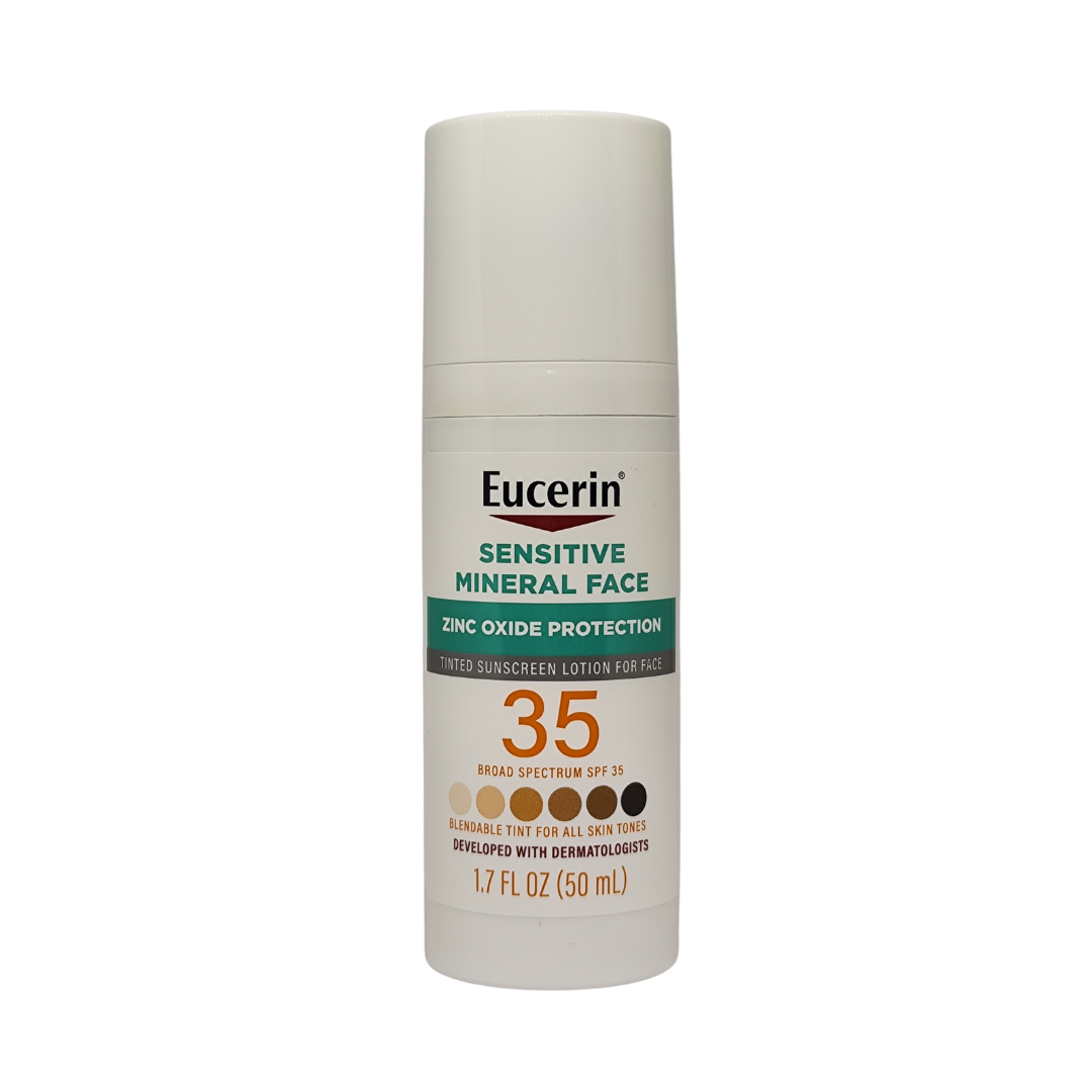 Eucerin Tinted Sensitive Mineral Sunscreen SPF 35, 1.7 fl. oz. / 50 ml