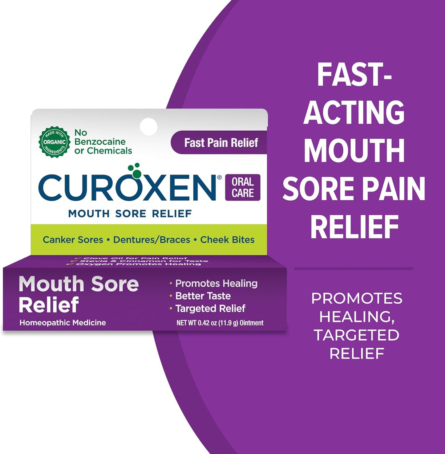 Curoxen Mouth Sore Relief Ointment 0.42 oz / 11.9g