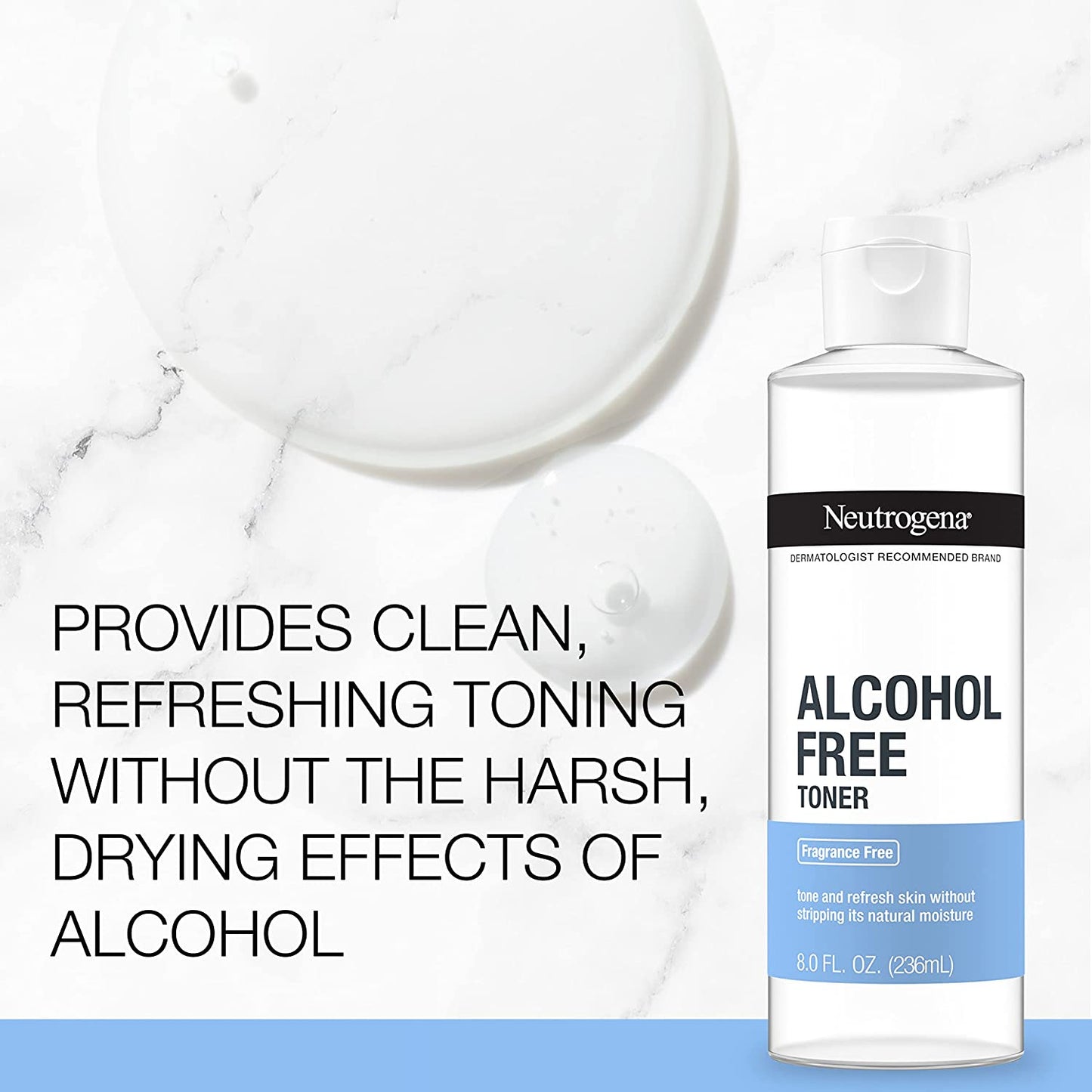 Neutrogena Alcohol Free Toner Fragrance Free Tone and Refresh Skin 8.0 fl oz/ 236ml