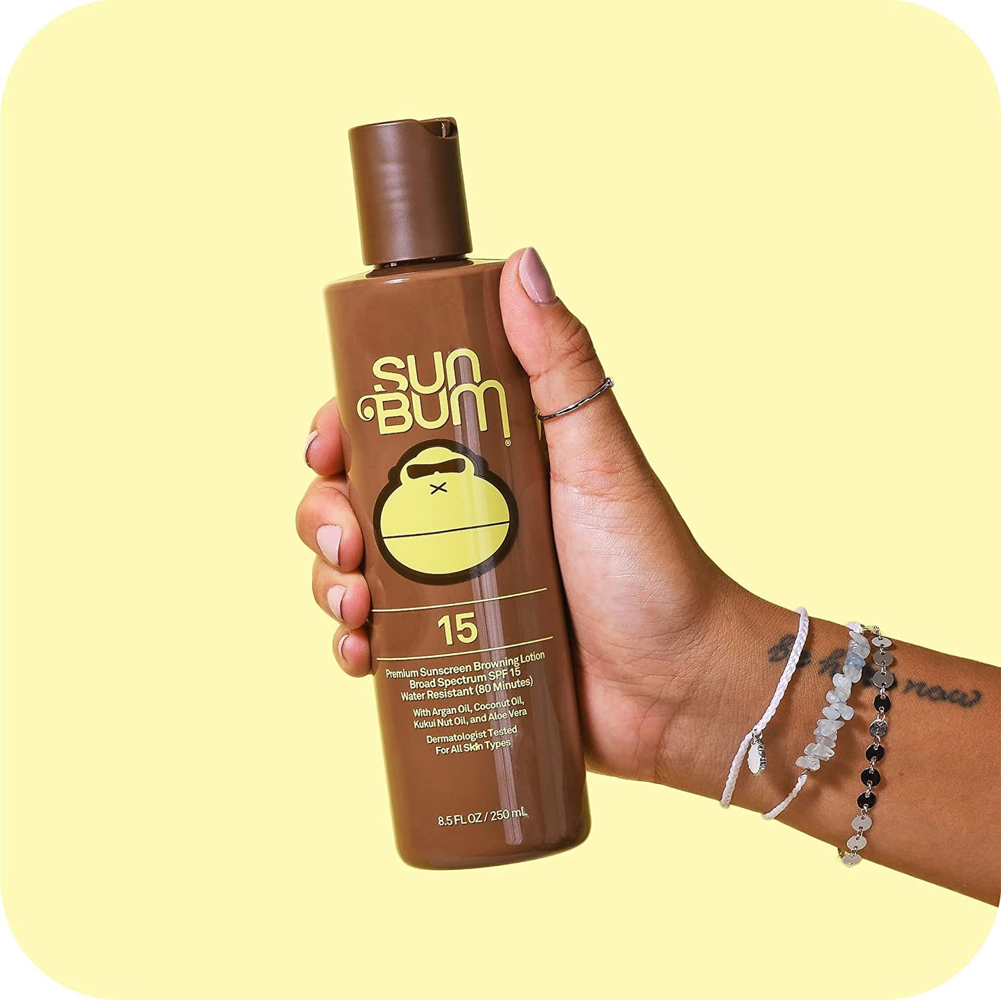 Sun Bum SPF 15 Premium Sunscreen Tanning Oil for All Skin Type 8.5 fl oz/ 250 ml