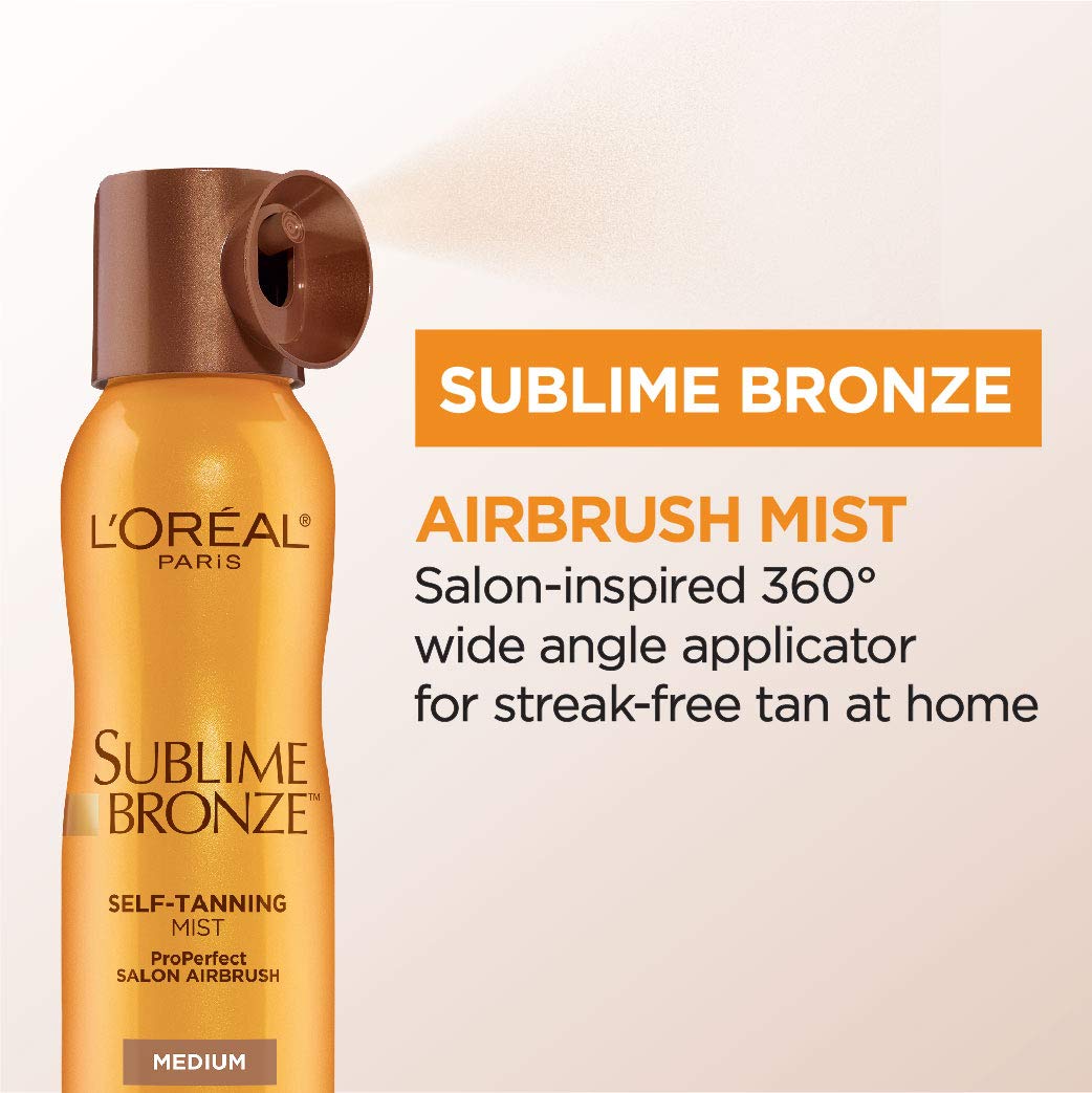 L'Oreal Paris Sublime Bronze Self Tanning Mist Deep, 130 g / 4.6 oz