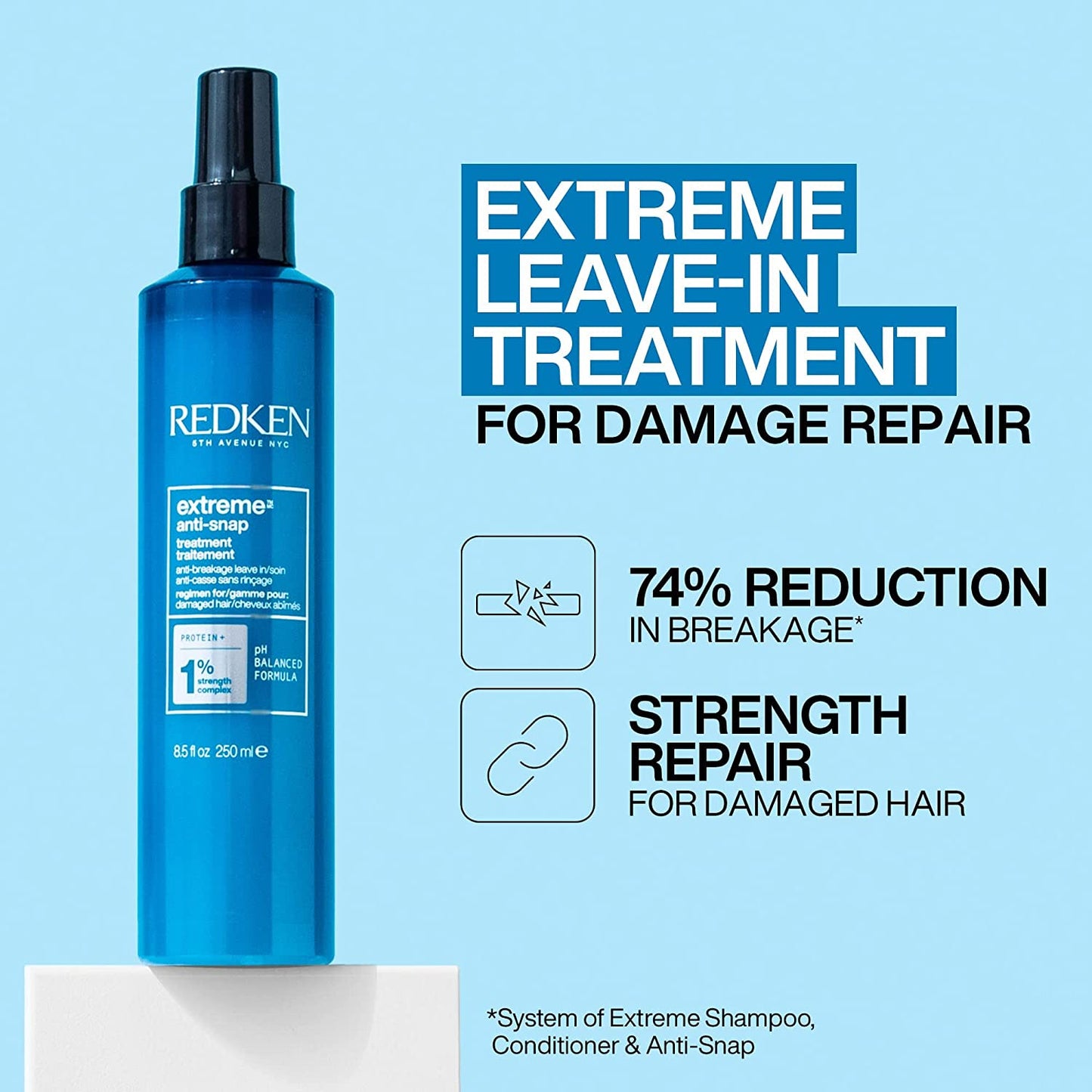 Redken 5th Avenue Nyc Extreme Anti-Snap Treatment 8.5 fl oz 250 ml