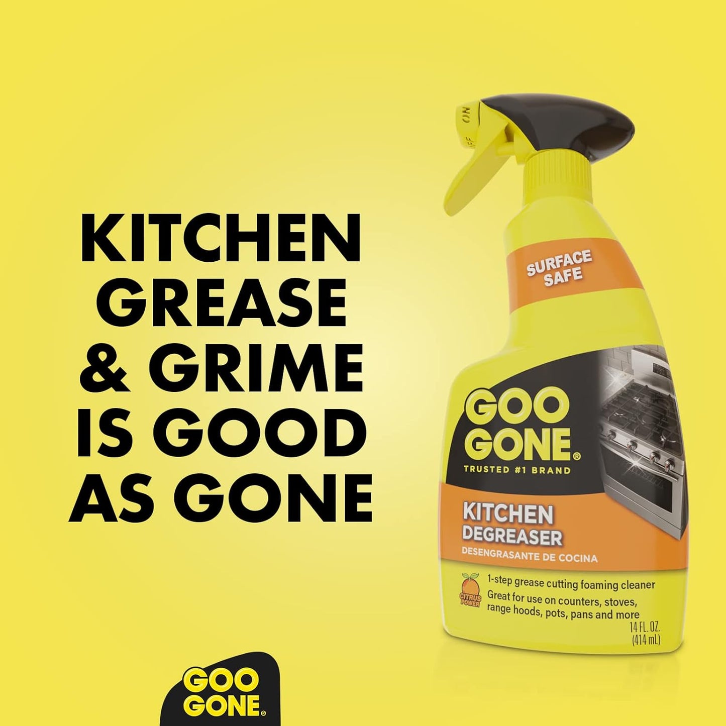 Goo Gone Kitchen Degreaser Citrus Power 14 fl oz / 414ml