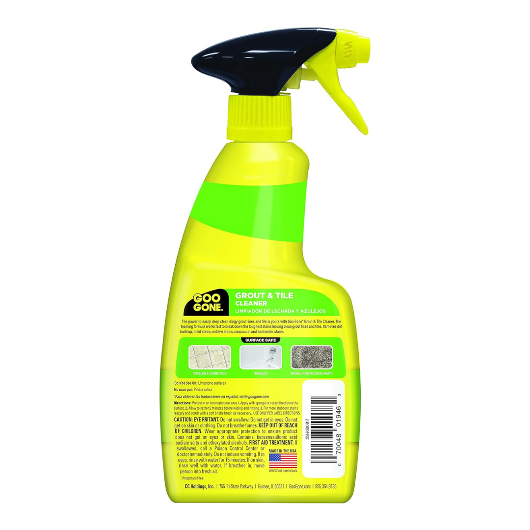 Goo Gone Grout & Tile Cleaner Natural Citrus Cleaning Power 14 fl oz / 414ml
