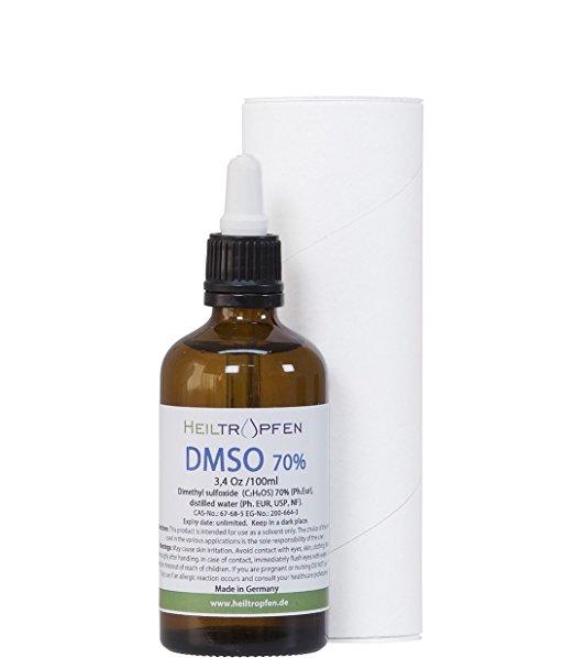 70% DMSO - Pharmaceutical grade, Dimethyl sulfoxide liquid (3.4 Oz - 100ml), High purity, Heiltropfen DMSO Liquid 70/30