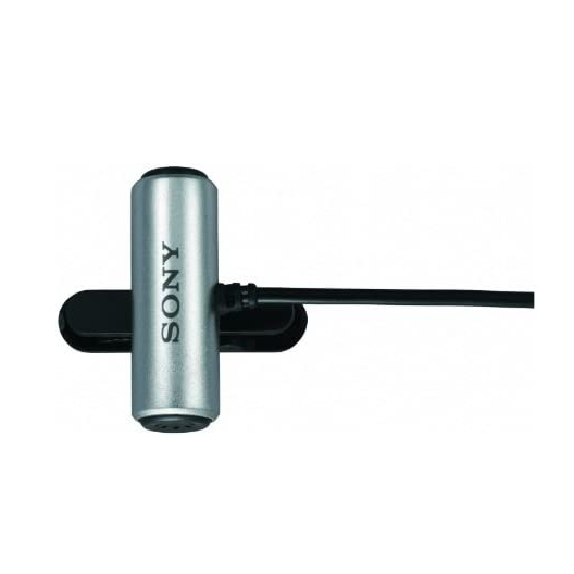 Sony ECMCS3 Clip Style Omnidirectional Stereo Microphone, Silver