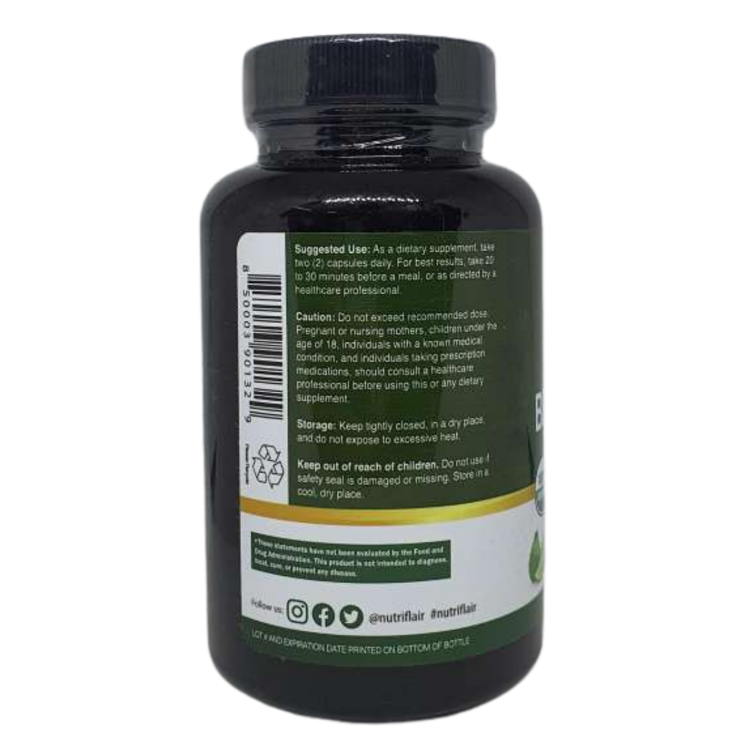 Nutriflair Organic Citrus Bergamot Extract 1400mg (120 Capsules)
