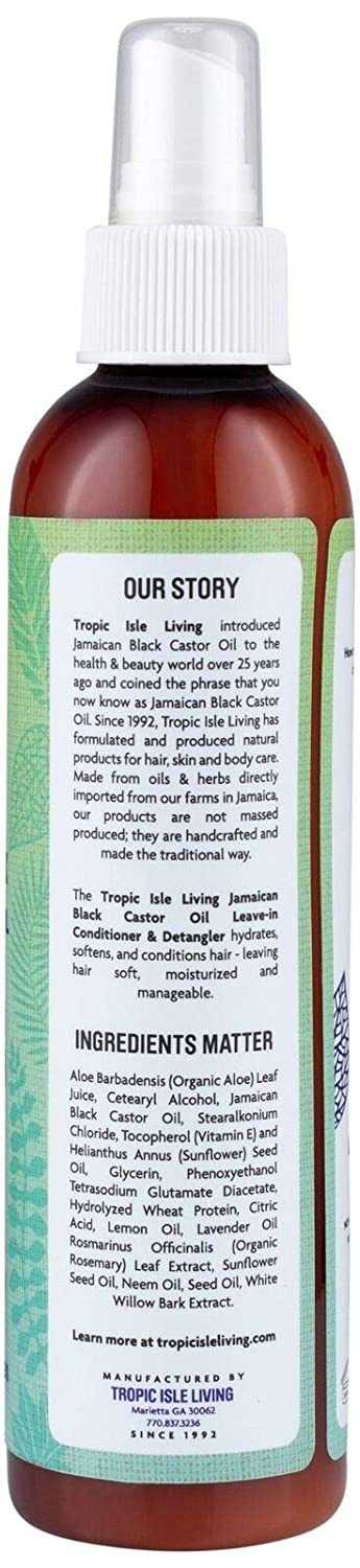 Tropic Isle Living Jamaican Black Castor Oil Leave-In Conditioner & Detangler, 8 oz. / 237ml