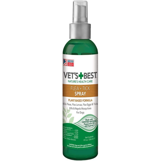 Vet's Best Nature's Health Care Flea and Tick Spray for Dogs 236 mL