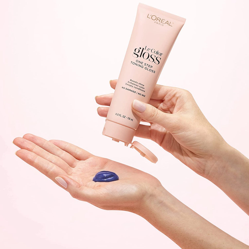 L'Oreal Paris Le Color One Step Toning Gloss for Gray Hair Silver 118 mL