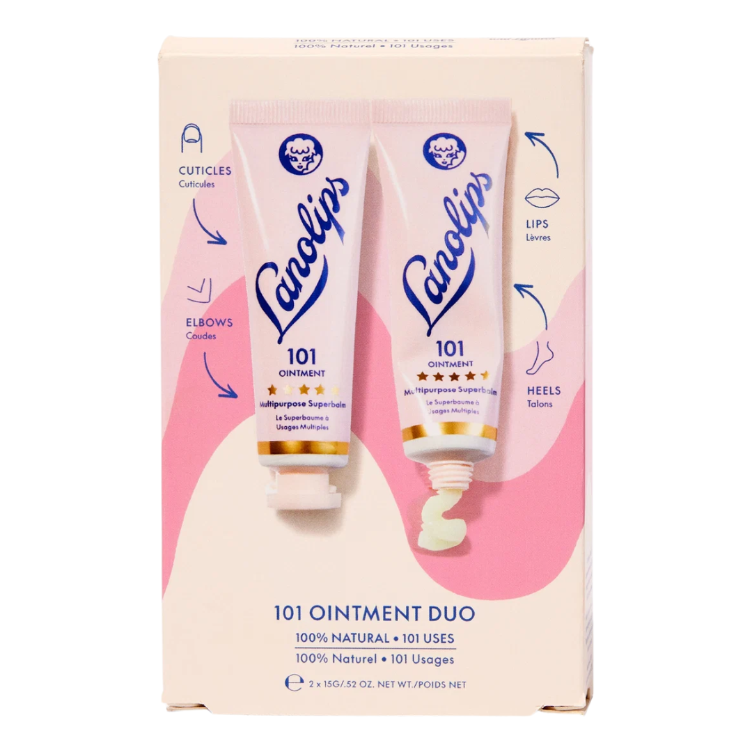 Lanolips 101 Ointment Duo Multipurpose Superbalm, 2 x 15 g / .52 oz