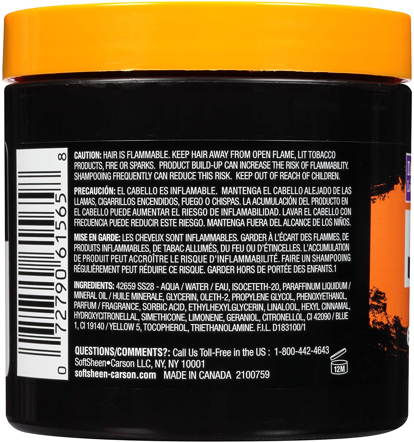 SoftSheen-Carson Let's Jam! Condition & Shine Gel Extra Hold, 4.4 oz. / 125g