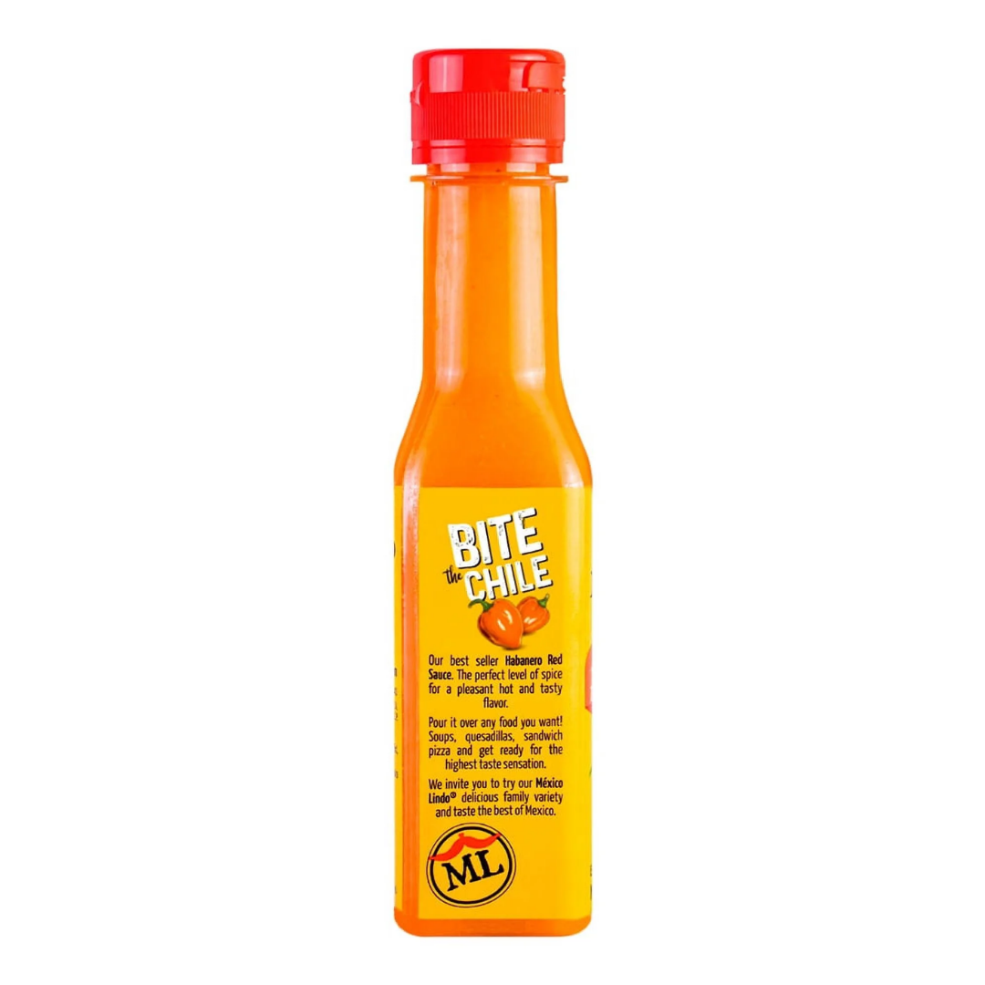 Mexico Lindo Salsa de Chile Habanero Rojo Extra Hot Red Chili Sauce, 150 ml 5 fl. oz.