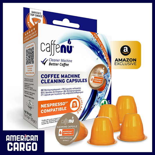 Caffenu 5-Pack Nespresso Cleaning Capsules, Cleaning Pods with Nespresso Originaline Machines