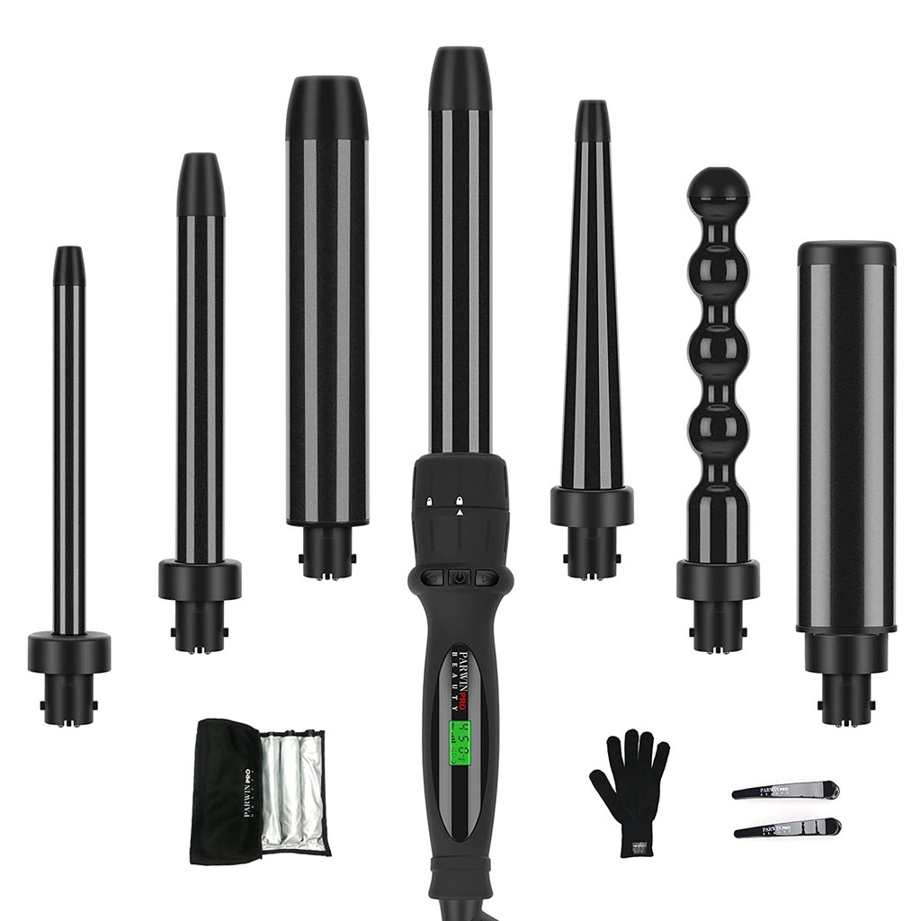 Parwin Pro Beauty 7-in-One Interchangeable Curling Iron 1 BOX