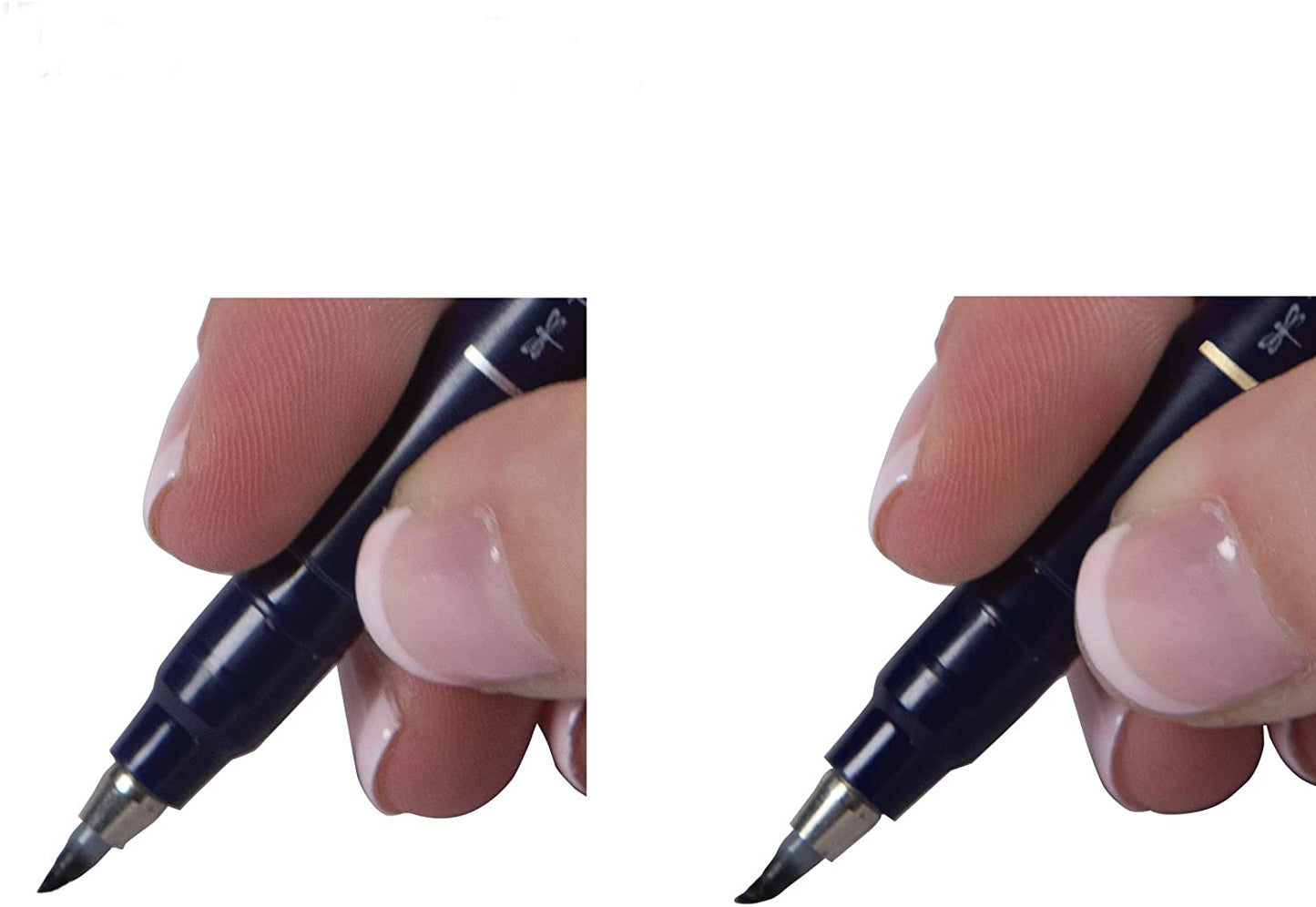 Tombow 62038 Fudenosuke Brush Pen, 2-Pack. Soft and Hard Tip for Calligraphy and Art Drawings