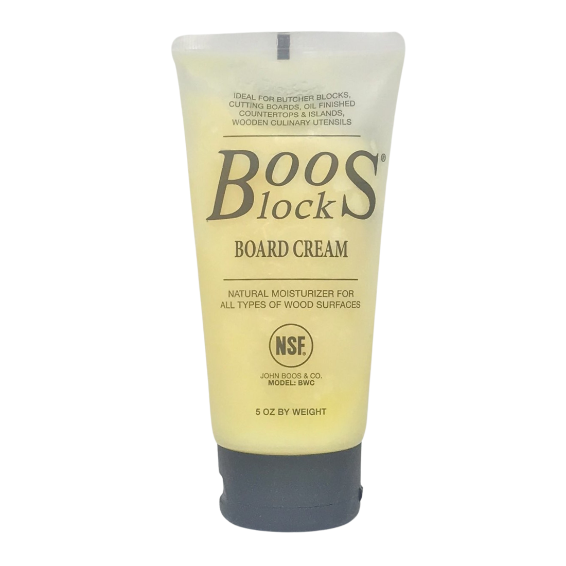 John Boos Block Board Cream Natural Moisturizer for All Types of Wood Surfaces 5 Oz (BWC)