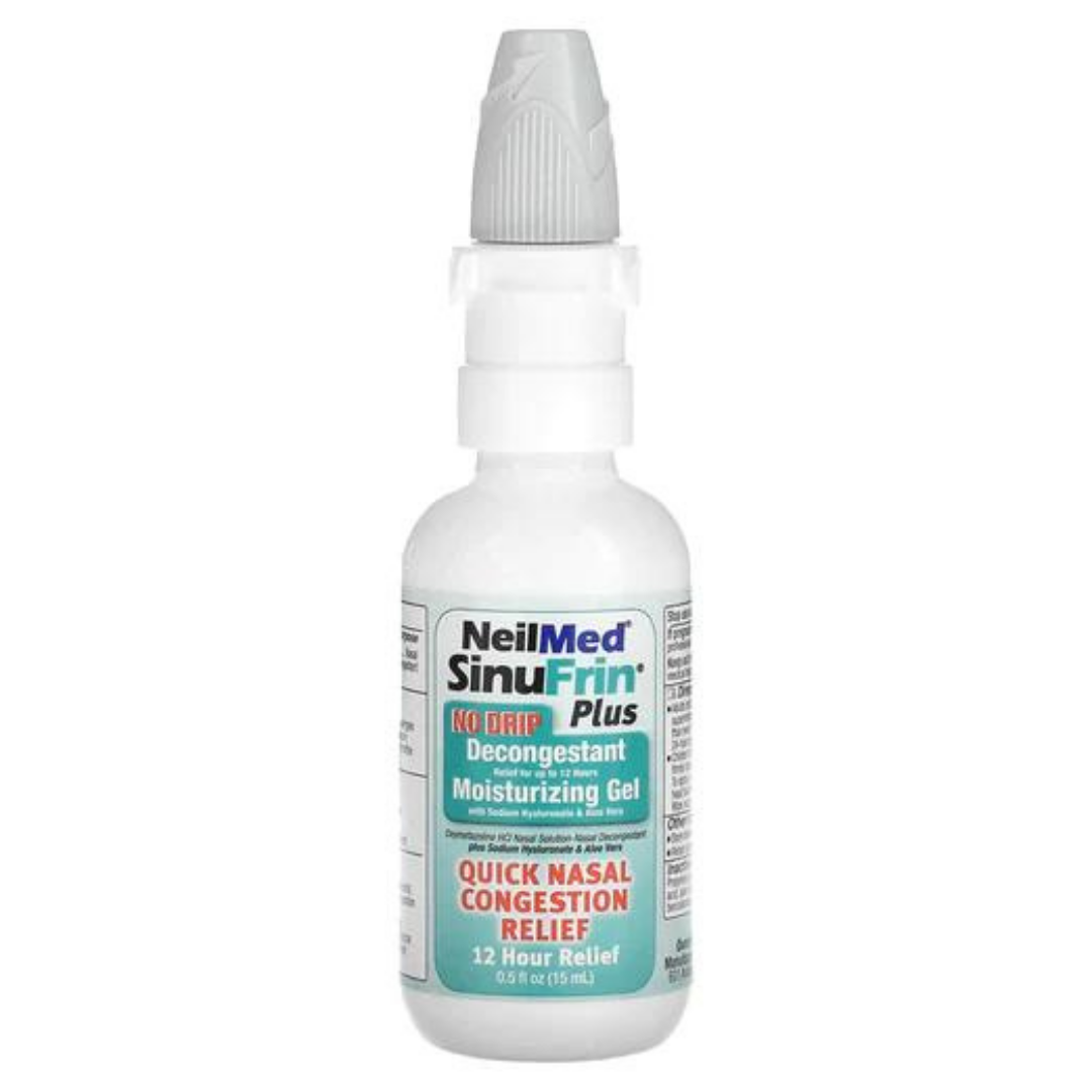 NeilMed Sinufrin Plus Decongestant Extra Moisturizing Gel Nasal Spray (1 Spray Bottle 15ml)