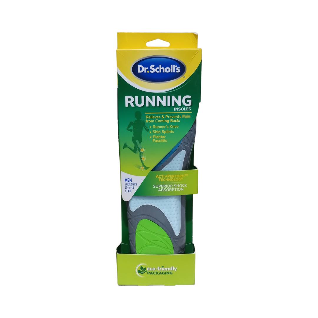 Dr. Scholl's Running Insoles with Active Perform Technology Superior Shock Absorption - 1 Pair (PACKAGING MAY VARY)