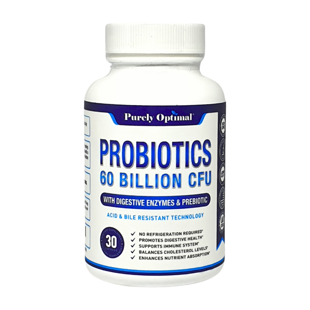 Purely Optimal Probiotics 60 Billion CFU, 30 Capsules