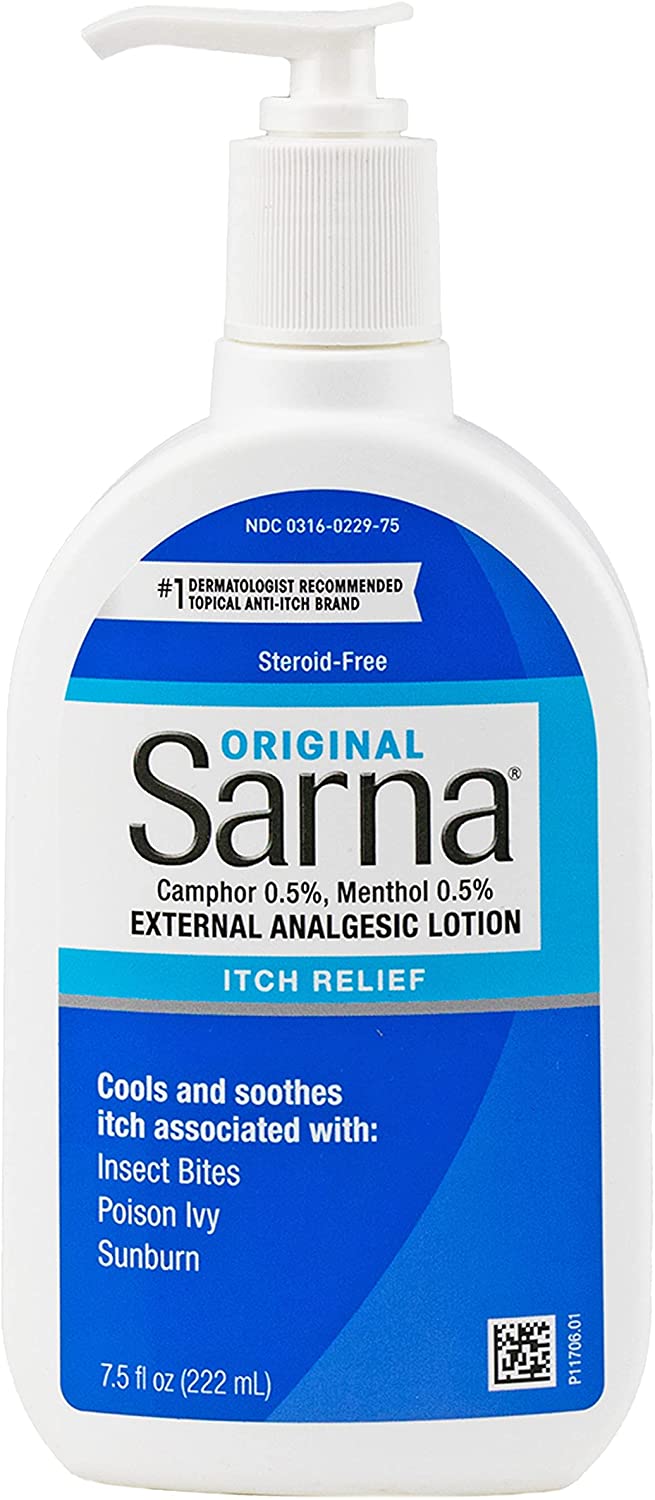 Sarna Original External Analgesic Lotion Anti-Itch, 7.5 fl.oz / 222ml