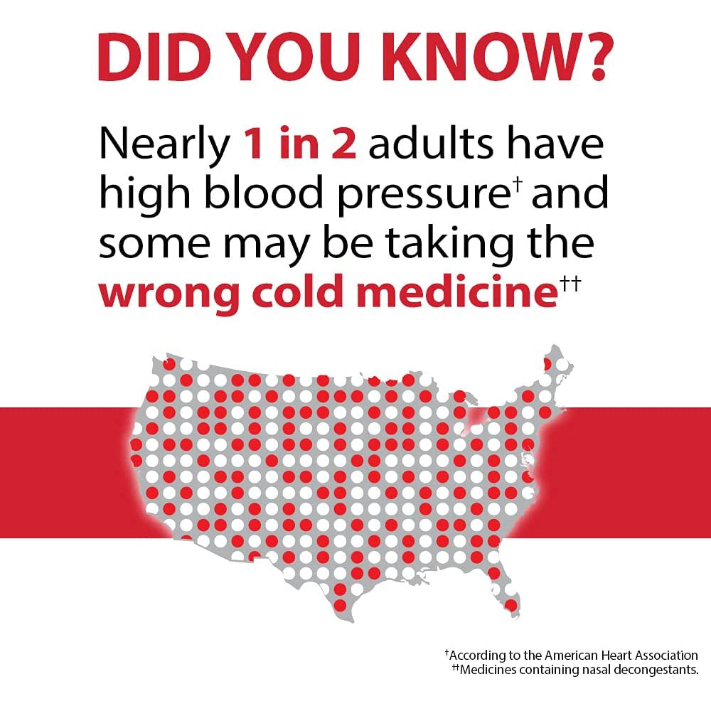 Coricidin HBP Cough & Cold Medicine for Hypertensives, 16 Tablets