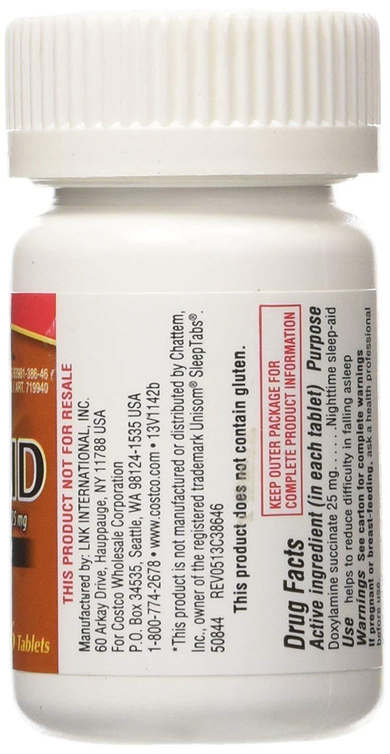 Kirkland Signature SLEEP AID Doxylamine Succinate 25 mg, 96 Tablets