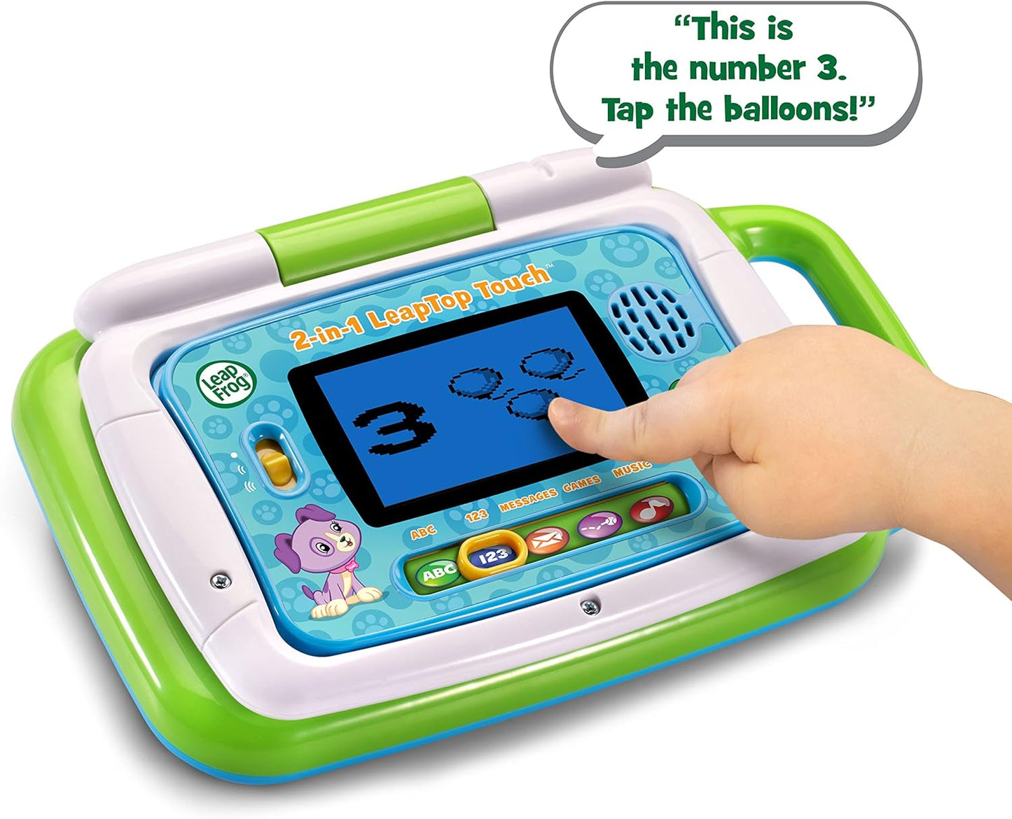 Leap Frog 2-in-1 LeapTop Touch Toy for 2+ year (Green)