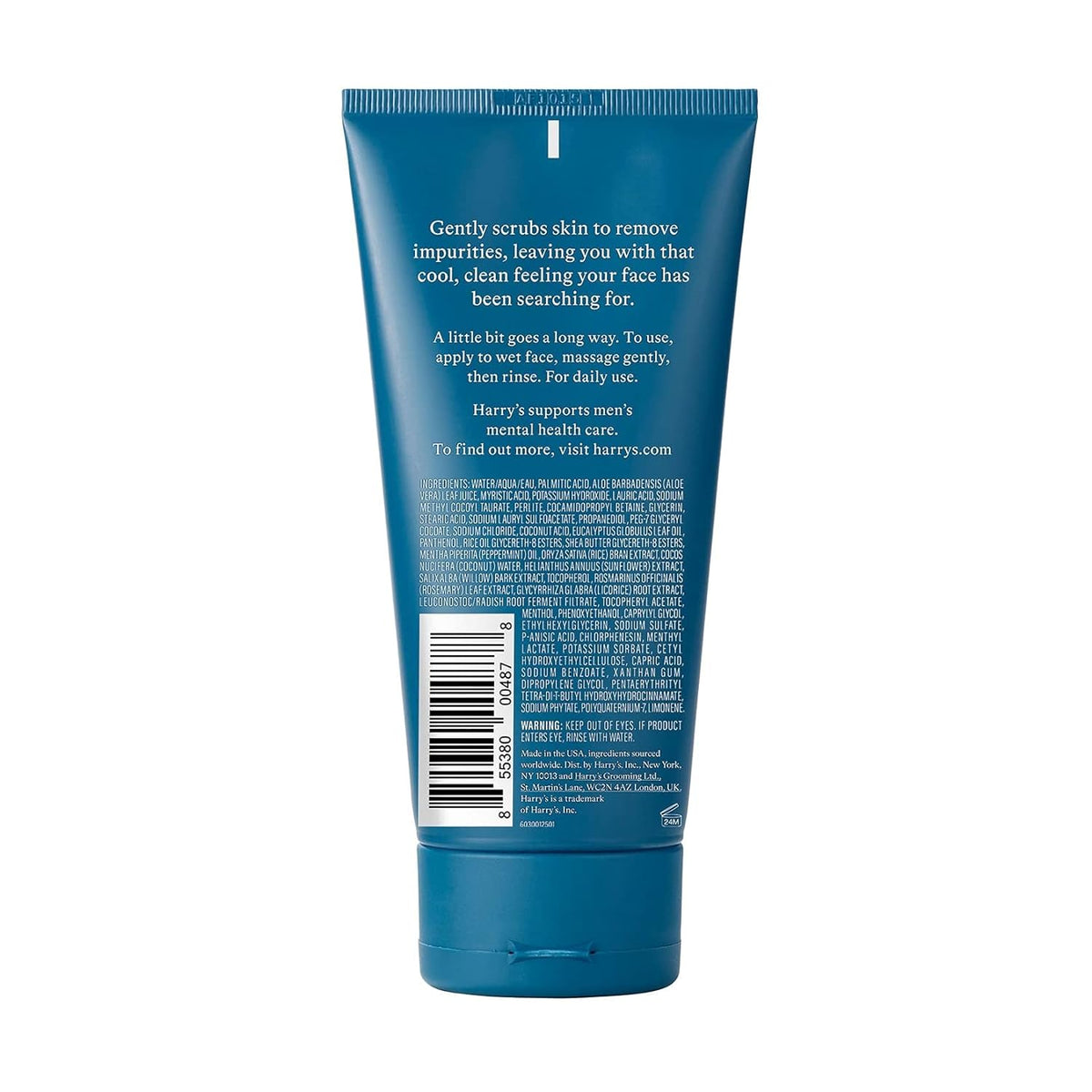 Harry's Exfoliating Face Wash Leaves Skin Feeling Clean And Refreshed 5.1 fl oz / 150ml